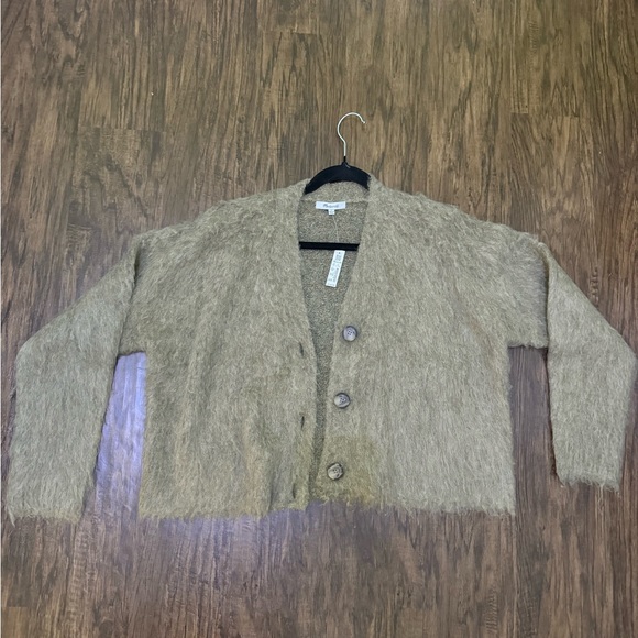 Madewell brushed v-neck cardigan sweater